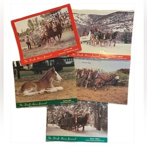 🍎 5 Draft Horse Journal Magazines Vintage 1980s-1990s